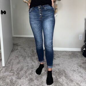 KanCan Skinny Jeans with buttons